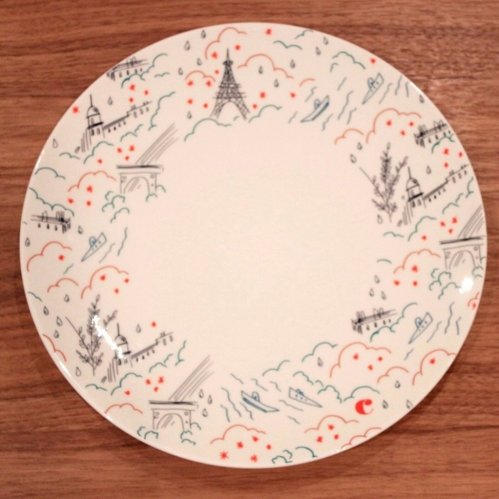 CACHAREL Paris Sketch Theme DINNER PLATE